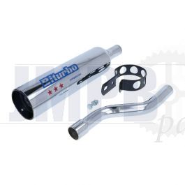 Exhaust Silencer Chrome Honda MT Biturbo