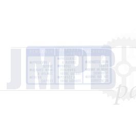 Sticker Driving instructions Honda MT/MB White/Transparent