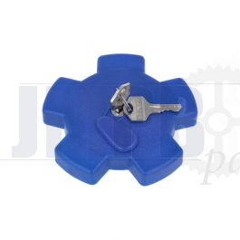 Tank cap with lock Honda MB/MT Blue