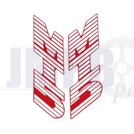 Stickerset Tank Honda MT5 Red/White
