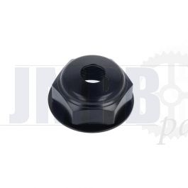 Steering head nut Honda MT50 Black with Hole