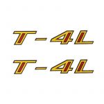 Stickerset Frame Tomos T-4L Yellow/Red