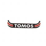 Sticker License plate holder Small Tomos Black/red