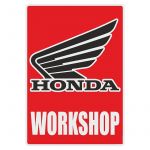Workshop Sticker Honda English