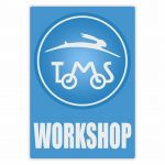 Workshop Sticker Tomos Blue English