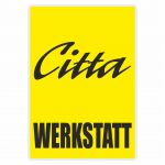 Werkstatt Sticker Citta Yellow Deutsch