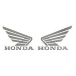 Stickerset Honda Wings Grey 105X85MM