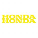 Stickerset Honda Word Yellow 22CM