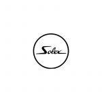 Sticker Solex Logo Round White/Black 41MM