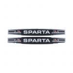 Tank stickers Sparta Black/Chrome