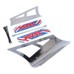 Airscoop set Chrome with stickers Honda MB/MT