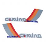 Stickerset Tank Honda Camino Red/Orange/Grey/White