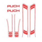 Stickerset Puch Maxi Lines Red A-Quality