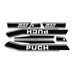 Stickerset Puch Monza M50 Black/White