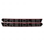 Tank stickers Kreidler Special Black/Red