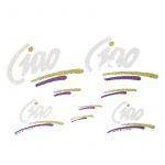 Stickerset Vespa Ciao Yellow/Purple