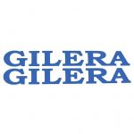 Gilera Word Stickerset Blue