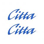 Sticker set Citta Blue 10CM 2 Pieces