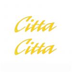 Sticker set Citta Yellow 10CM 2 Pieces