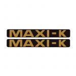 Stickerset Maxi-K Black/Gold 172X23MM