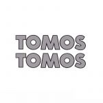 Stickerset Tomos Word Grey / Black 150X31MM