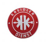 Enamel Sign Round "Kreidler Dienst" 10CM