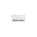Brake Lining sticker Chrome FS1 17X9MM