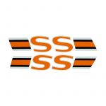 Stickerset SS Orange/Black Yamaha