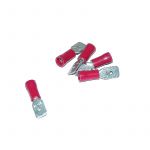 Flat plug Isolated Red 6.3MM A-Quality