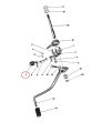 Gear lever Indirect transmission Kreidler - 2 flat sides