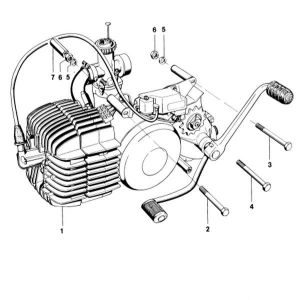 Engine block Kreidler 5G Direct