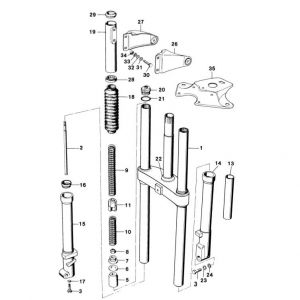 Front fork Kreidler RS