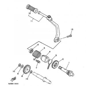 Kickstarter  Yamaha DT50MX