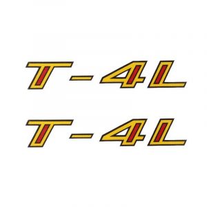 Stickerset Frame Tomos T-4L Yellow/Red