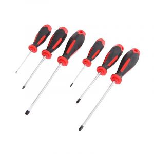 Screwdriver set 6 Pieces Black/Red