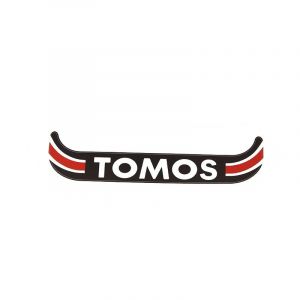Sticker License plate holder Small Tomos Black/red