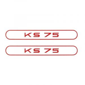 Stickerset Tank Zundapp KS75 Red