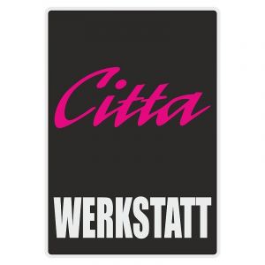 Werkstatt Sticker Citta Black Deutsch