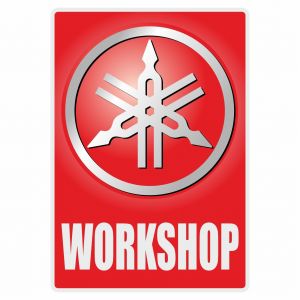 Workshop Sticker Yamaha English