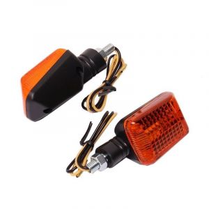 Flasher set Universal Short Black Rectangle