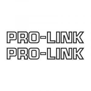 Stickerset Pro-Link Black on Transparent 26CM