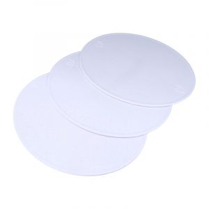 Number plate set Cross / Race Oval White 3-Piece 