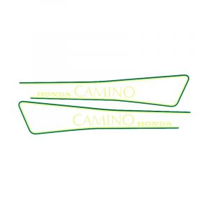 Stickerset Tank Honda Camino Yellow/Green/Transparent