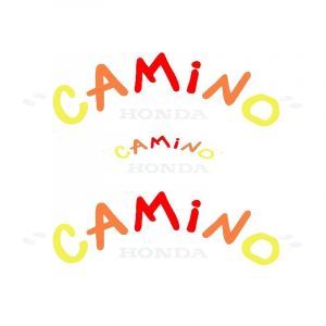 Stickerset Honda Camino Funny Multi - Green / Purple Tank 