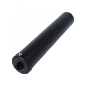 Exhaust Silencer Black Uni Glass wool damped DIY