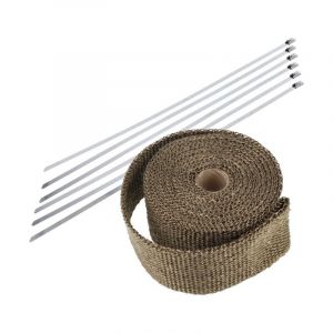 Exhaust Heat Wrap Titanium 50MM / 5 Meter
