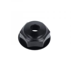 Steering head nut Honda MT50 Black with Hole