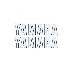Stickerset Yamaha White Small