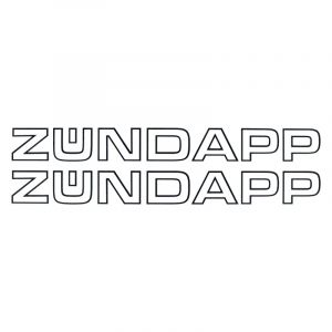 Stickerset Zundapp 2 pieces 325MM