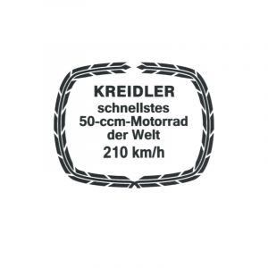Sticker Kreidler 210KM/H Black